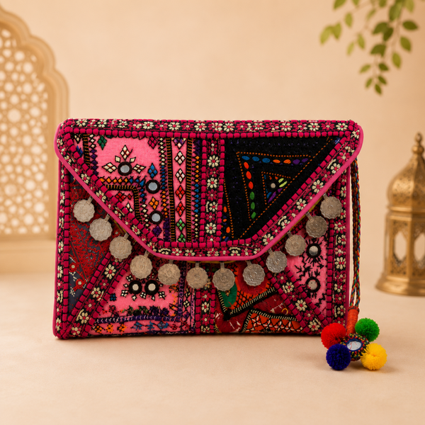 ✨ Introducing Pink Maharani clutch