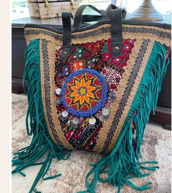 Turquoise Nomad Tote