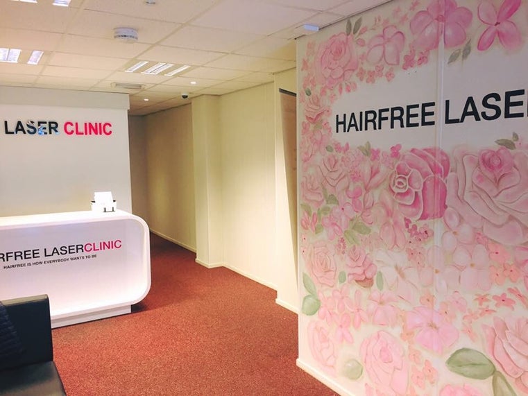 Muurschildering laser kliniek Utrecht