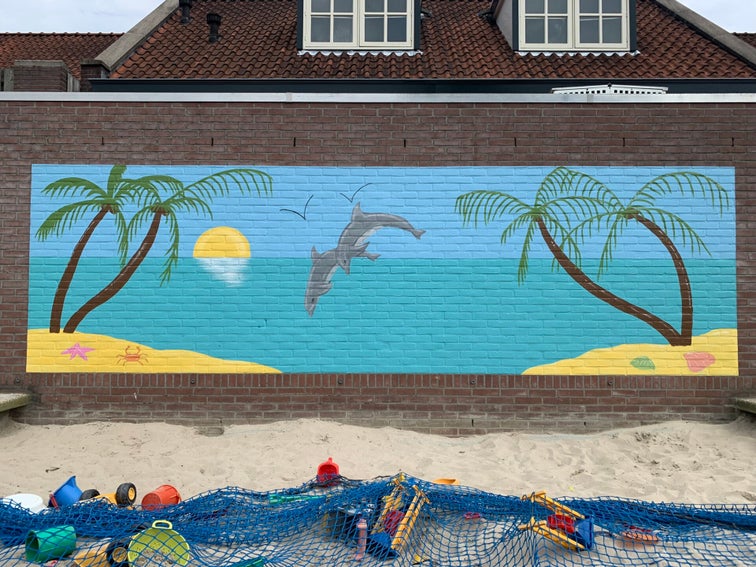 Muurschildering basisschool Venhorst Stichting GOO