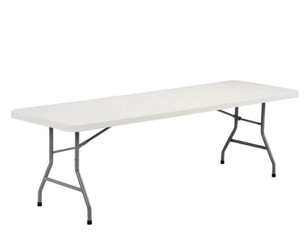 8ft White Folding Tables