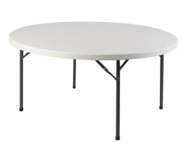 8ft Folding Round Table