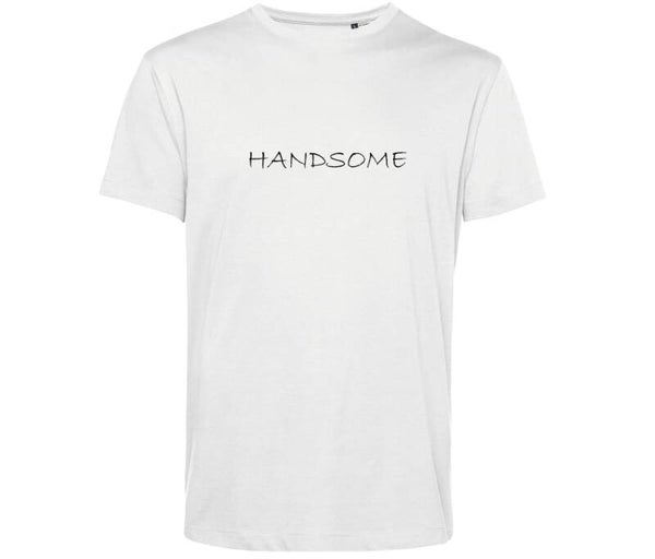 Tshirt Wit 'Handsome'