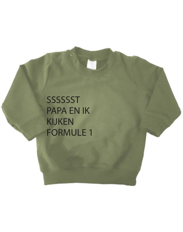'ssst papa en ik kijken formule 1'