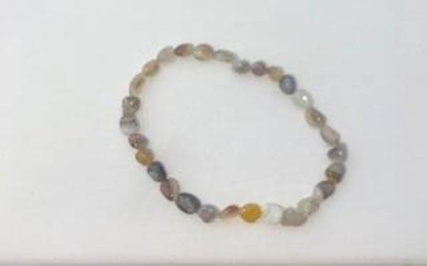 Botswana Agate Tumbled Bead Bracelet