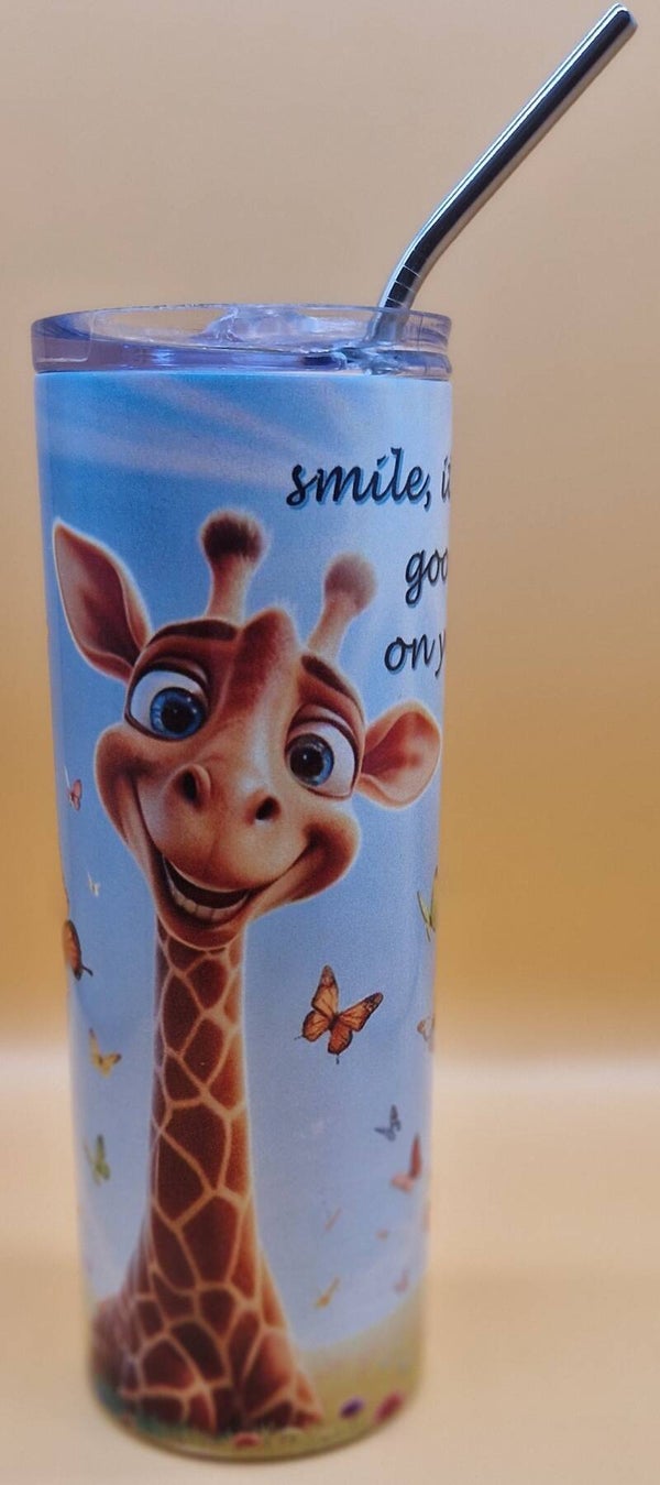 600 ml Tumbler - weiß glitzernd