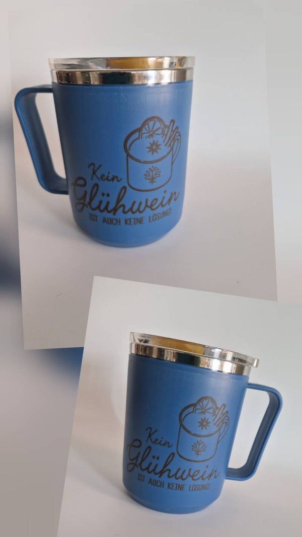 Thermo-Tasse ca. 360ml dunkelblau