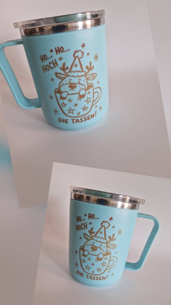 Thermo-Tasse ca. 360ml hellblau