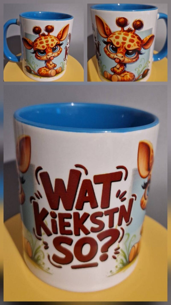 Tasse mit Spruch: Wat Kiekstn so?