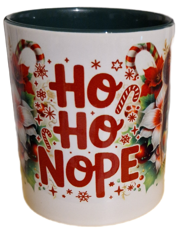 Weihnachtstasse HO HO NOPE