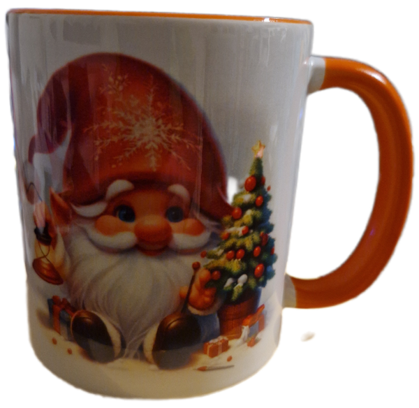 Weihnachtstasse Wichtel Frohe Weihnachten, personalisierbar