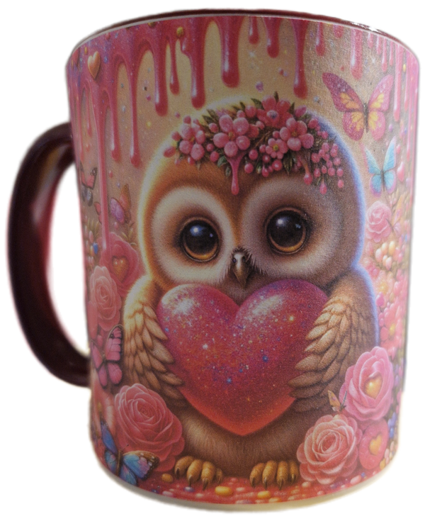 Tasse Eule zum Valentinstag