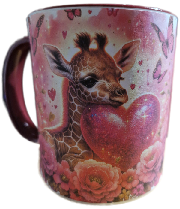 Tasse Giraffe Valentinstag