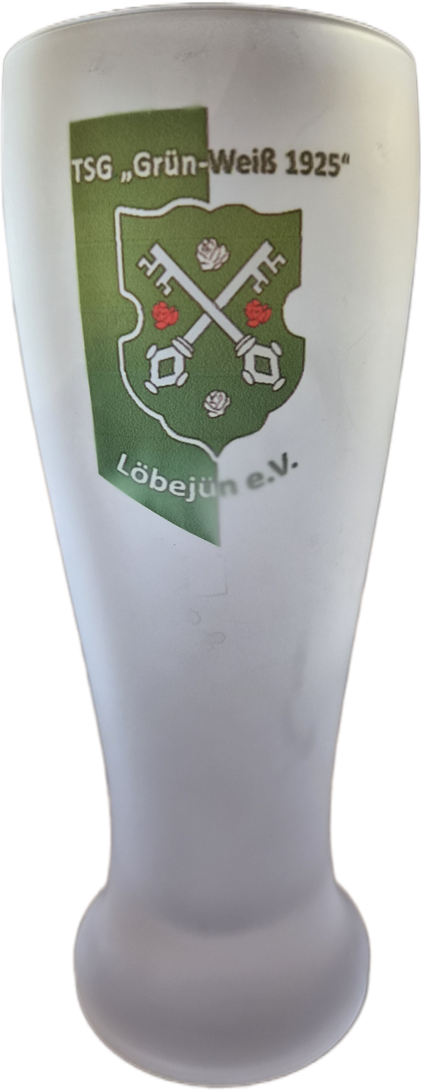 Glas Hefeweizen mit TSG-Logo1 mit Fehlern
