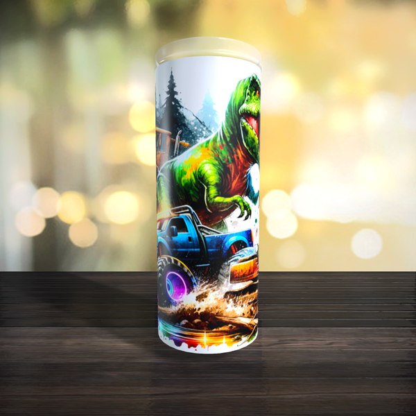 Thermo-Tumbler/Becher ca. 350ml DinosaurierTrucks1