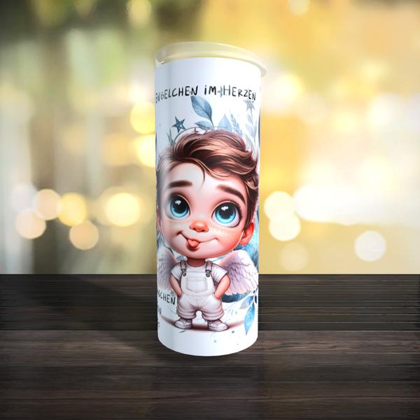 Thermo-Tumbler/Becher Engelchen Teufelchen Junge
