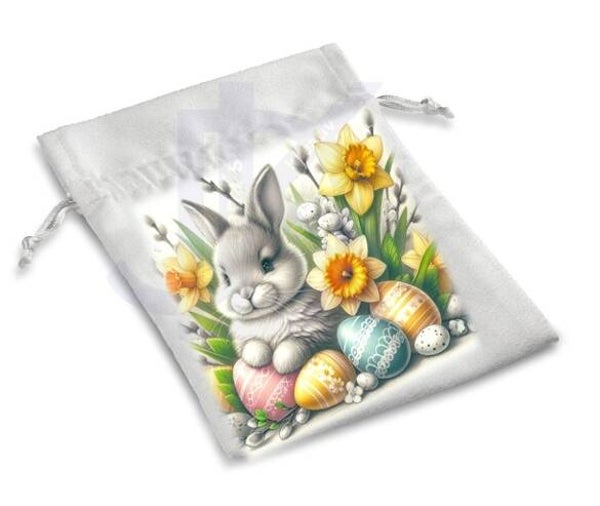 Geschenksäckchen aus Satin für Ostern