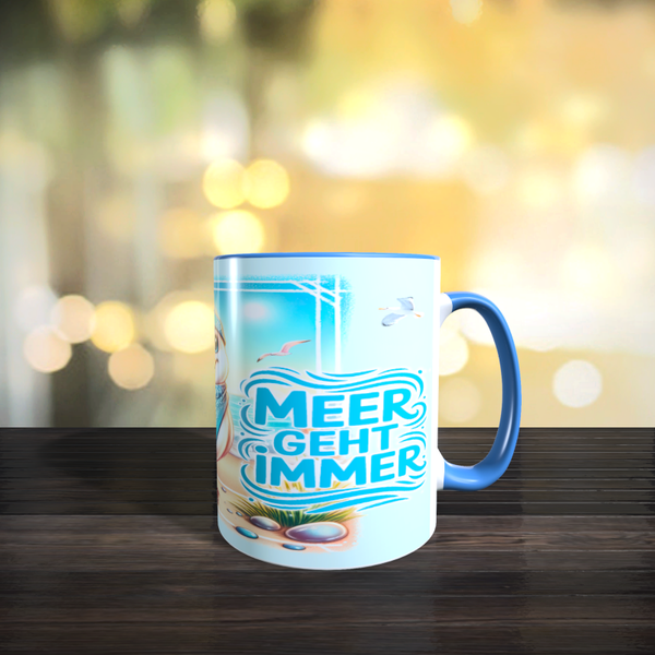 Tasse mit Spruch: Meer geht immer
