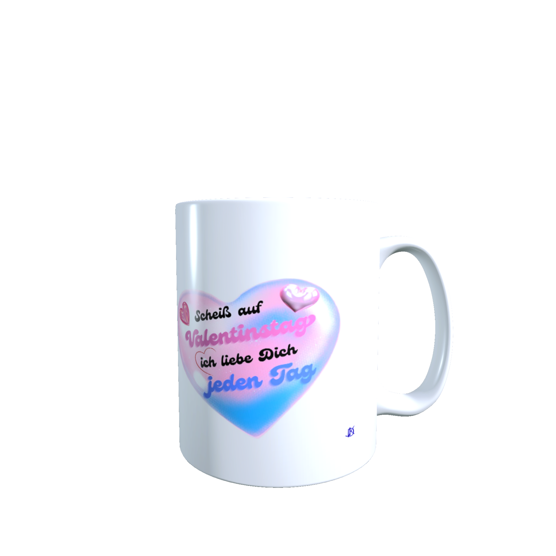 Tasse Scheiß auf Valentinstag