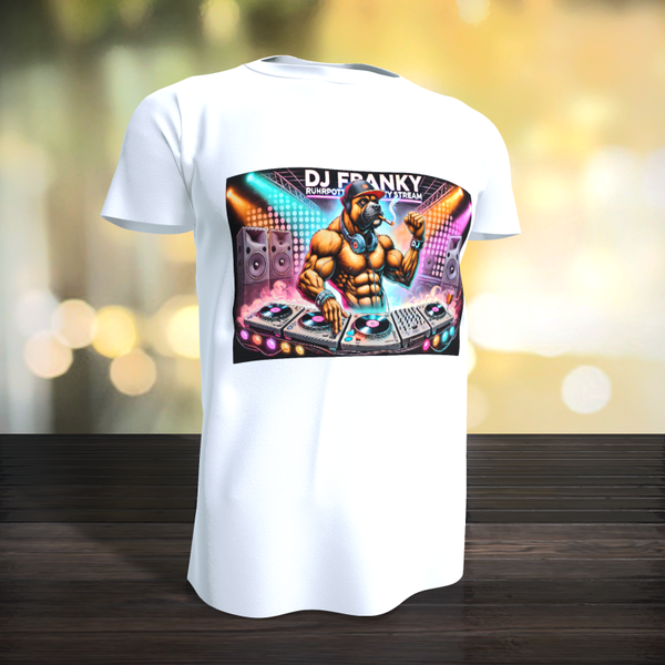 T-Shirt Cotton Touch weiß mit Logo4