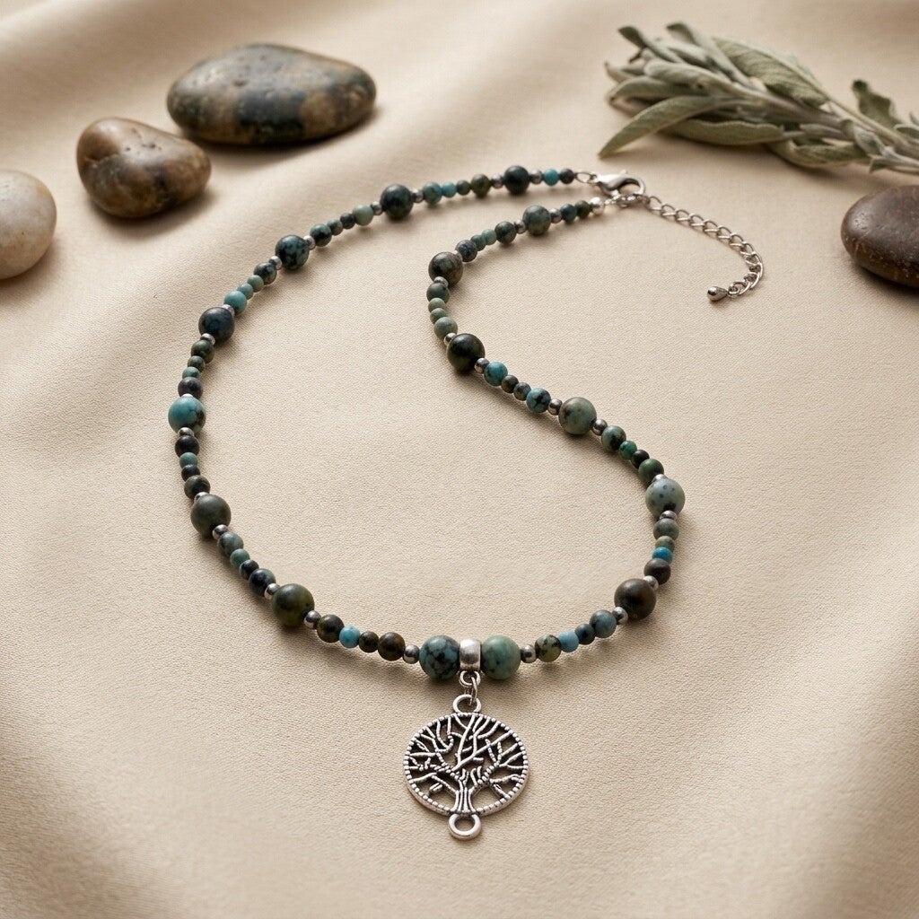 Tree of Life Beaded Necklace