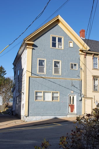 Front elevation before renovation