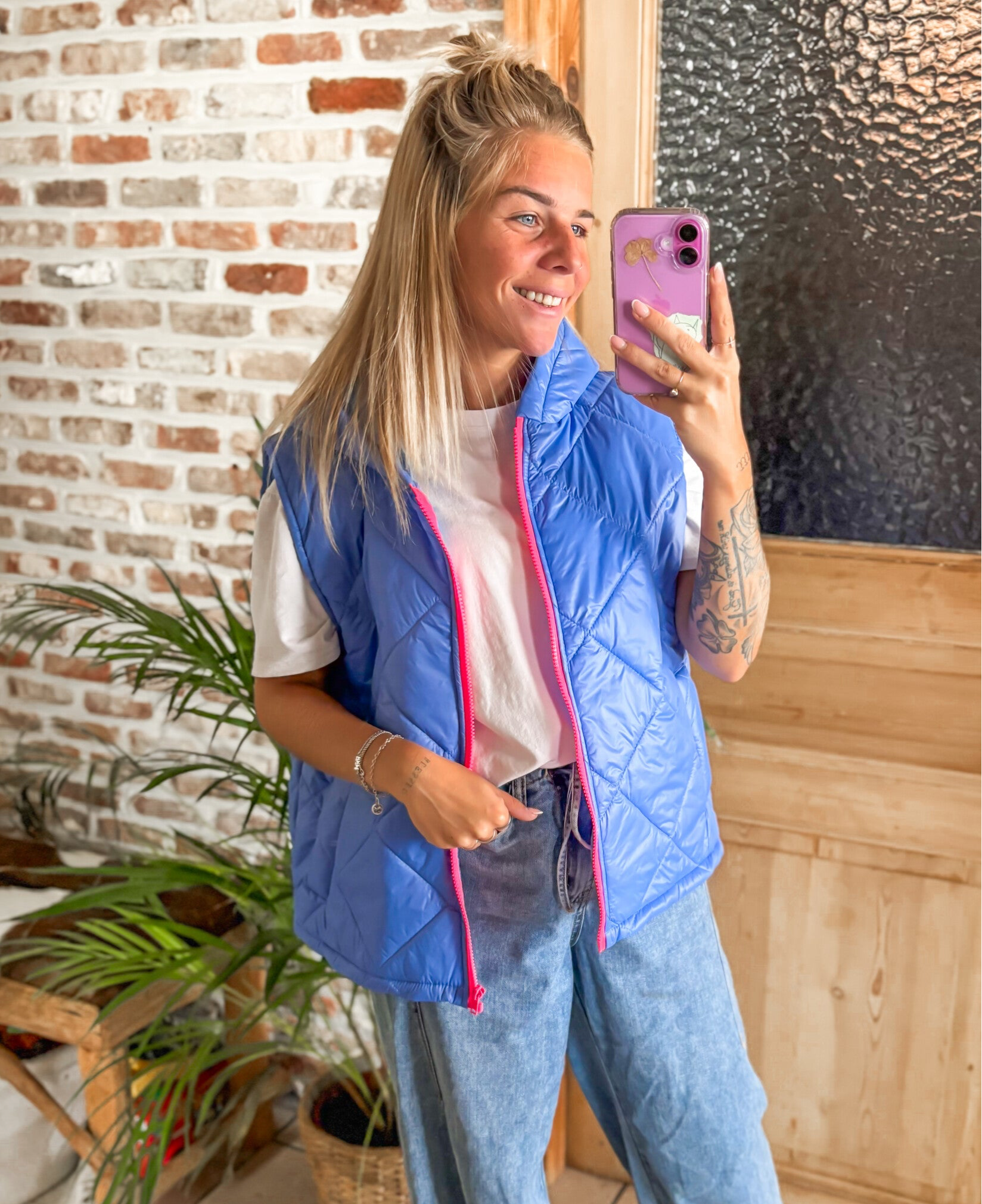 COMFY COOLIO vestje - blauw/roze
