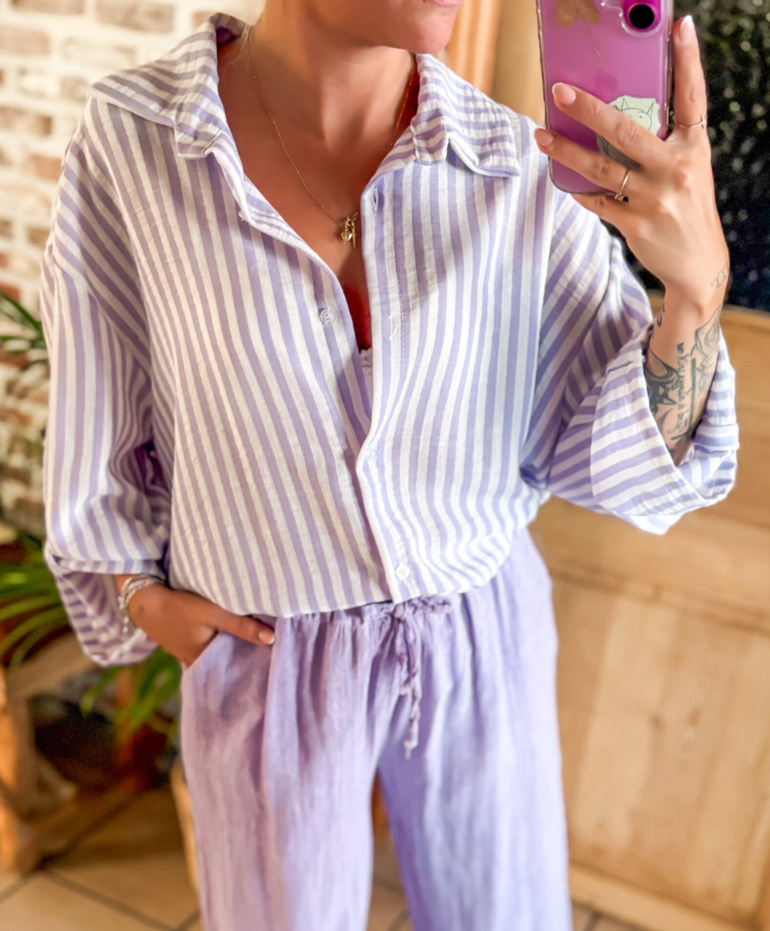 STRIPED COMFY hemdje