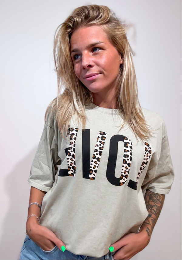 LEOLOVE t-shirt beige