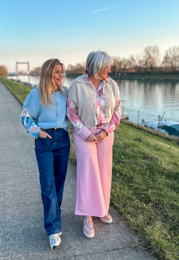 WIDE COMFY broek - lichtroos