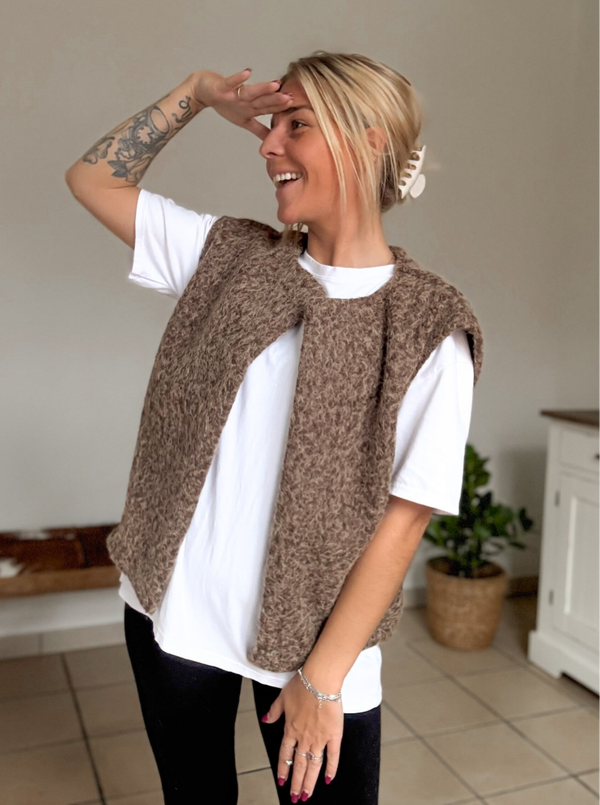 TRENDY WENDY vestje - choco