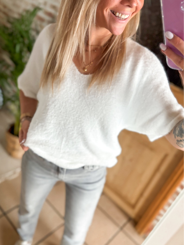 COMFY FLUFFY pull - wit