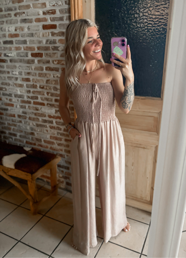 COMFY JUMPSUIT - koffie