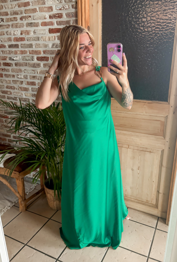 CLASSY WIDE dress - groen