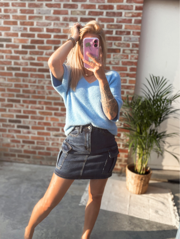 COMFY FLUFFY pull - blauw