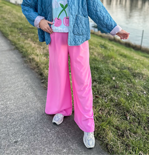 WIDE COMFY broek - roos