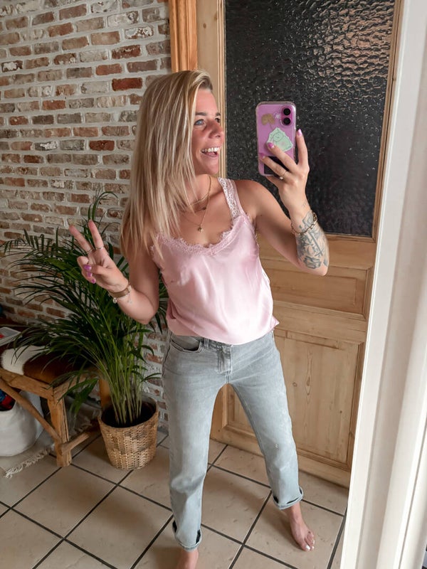 SATIN DREAM top - roos