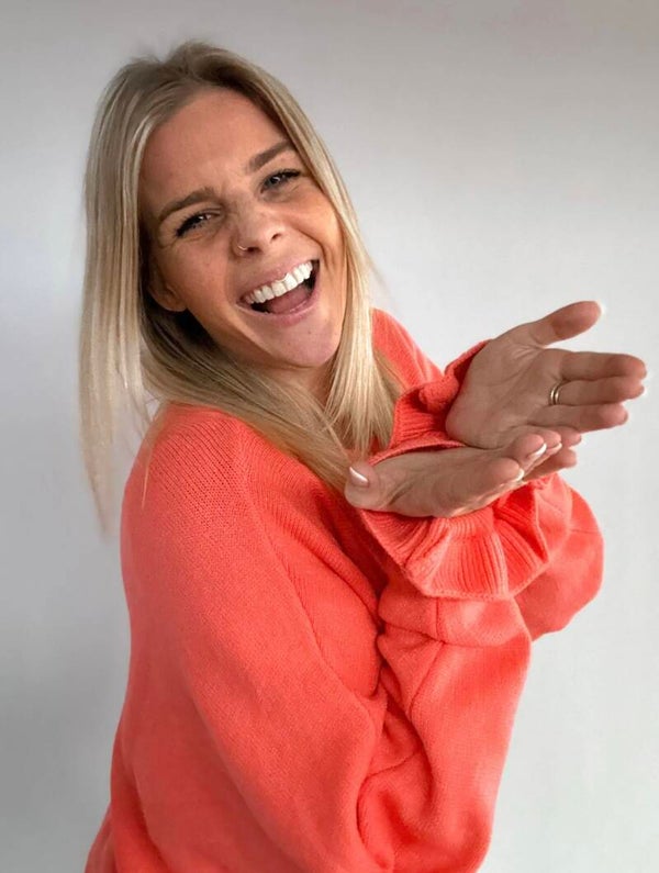 Vlinderbloem pull - koraal