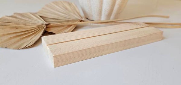 Houten standaard voor muurovaal