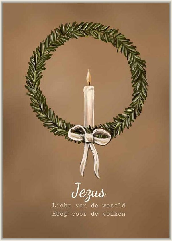 A5 Poster 'Jezus Licht van de wereld'