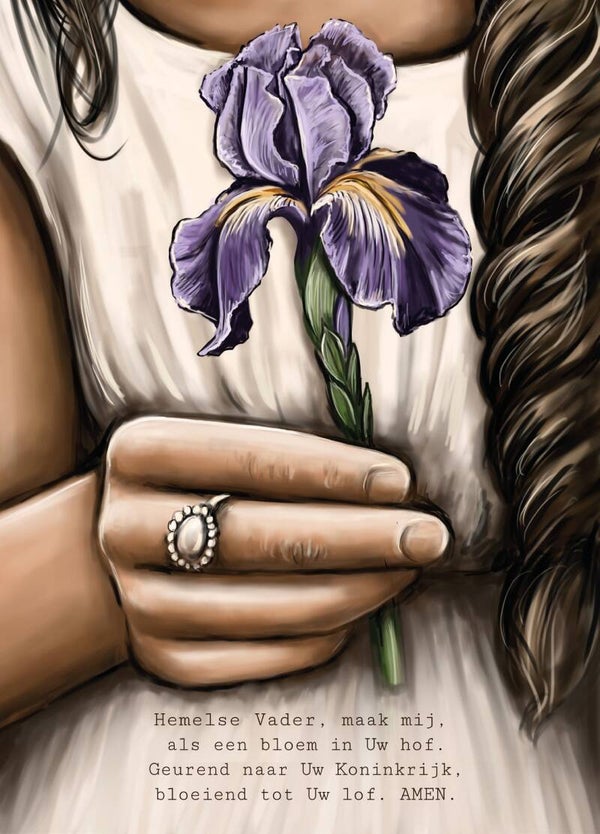 A5 Poster 'Maak mij als een bloem'