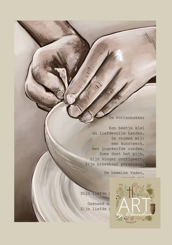 A4 Poster 'De Pottenbakker'