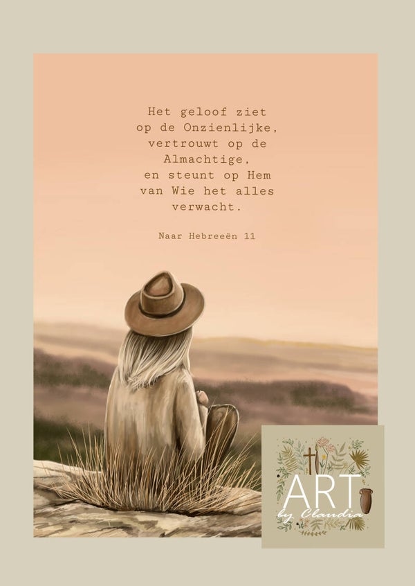 A4 Poster 'Het geloof ziet...'