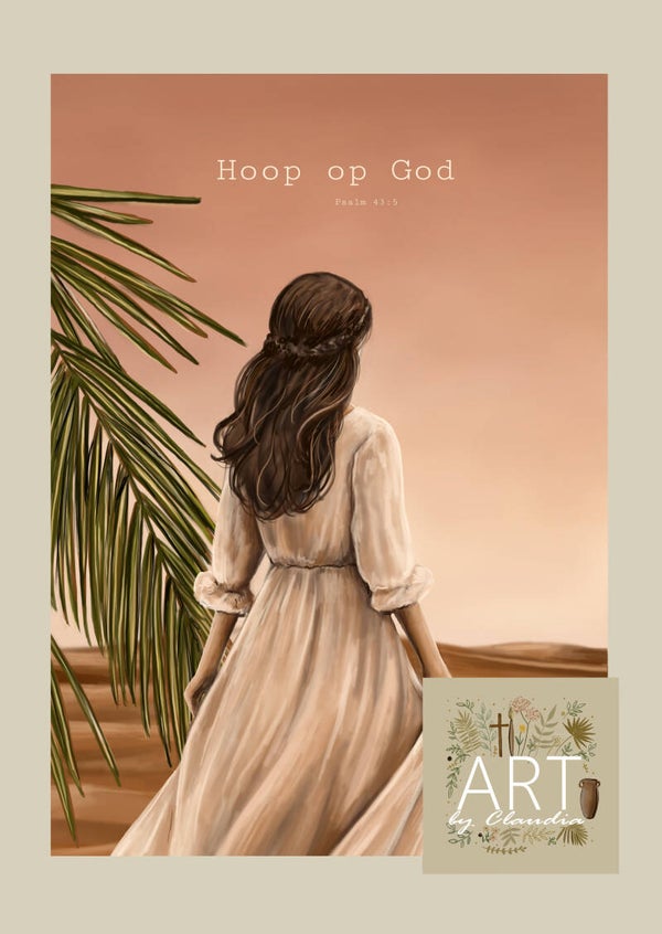 A4 Poster 'Hoop op God'