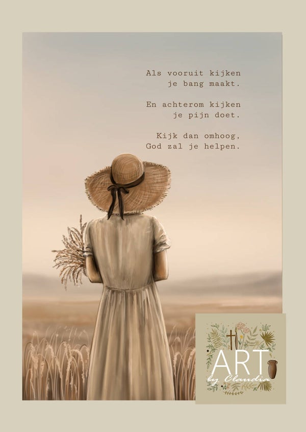 A5 Poster 'Kijk dan omhoog...'