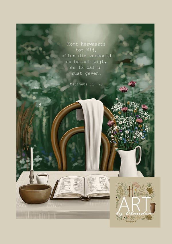 A5 Poster 'Komt herwaarts tot Mij'
