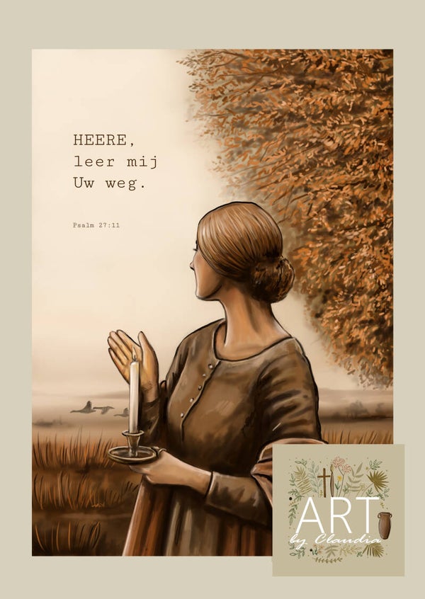 A4 Poster 'HEERE, leer mij Uw weg'