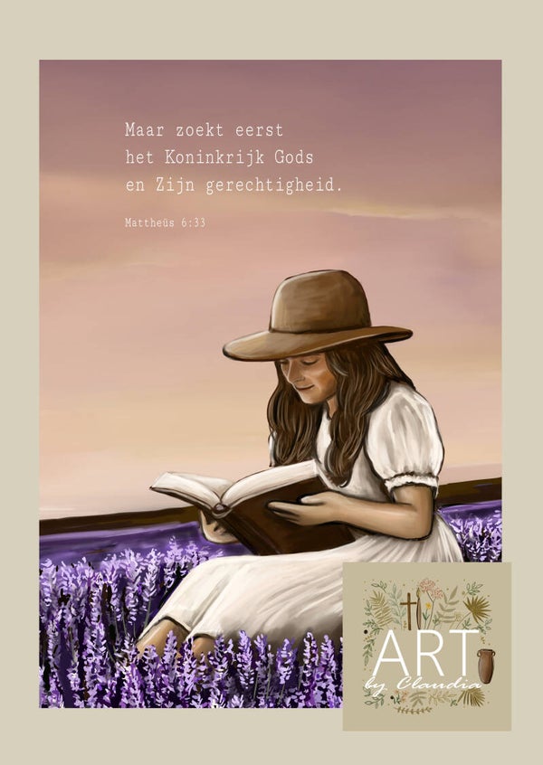 A4 Poster 'Maar zoekt eerst het Koninkrijk van God'