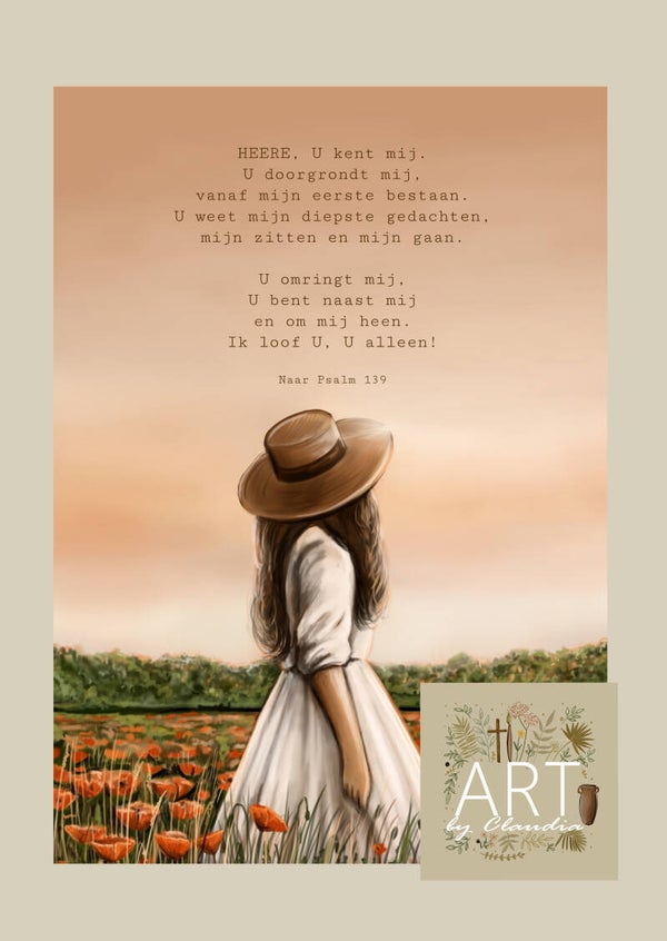 A4 Poster 'Psalm 139'