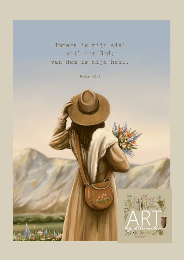 A4 Poster 'Van Hem is mijn Heil'